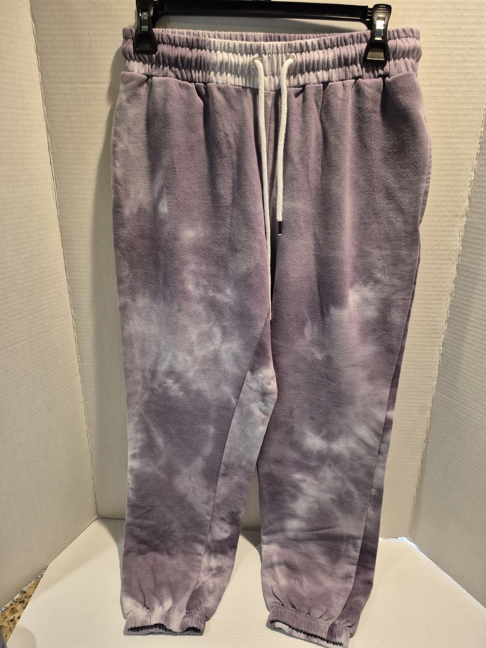 Ultra Flirt Gray Tie-Dye Jogger Pants Size Med